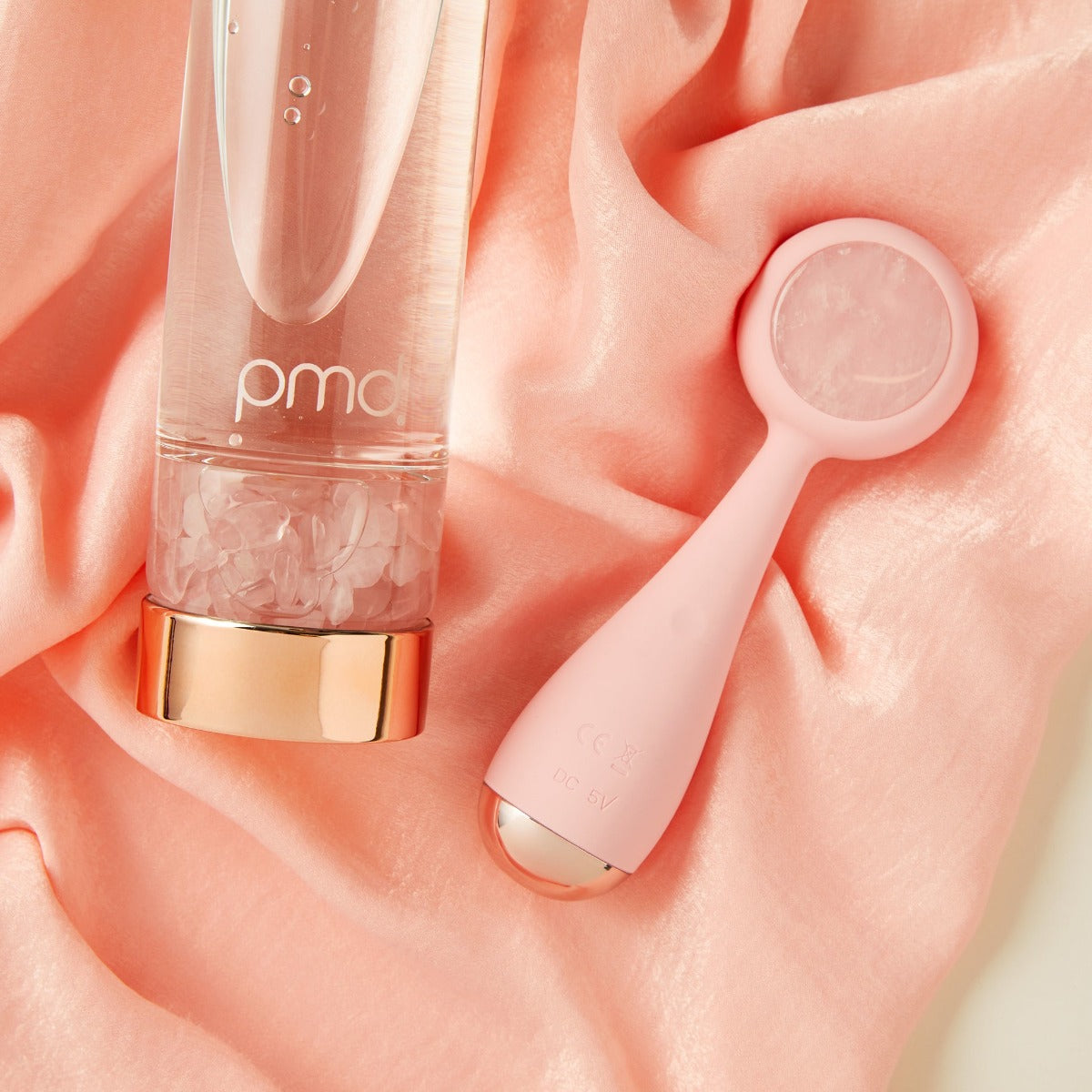 PMD Aqua Gemstone Water Bottle Rose Quartz