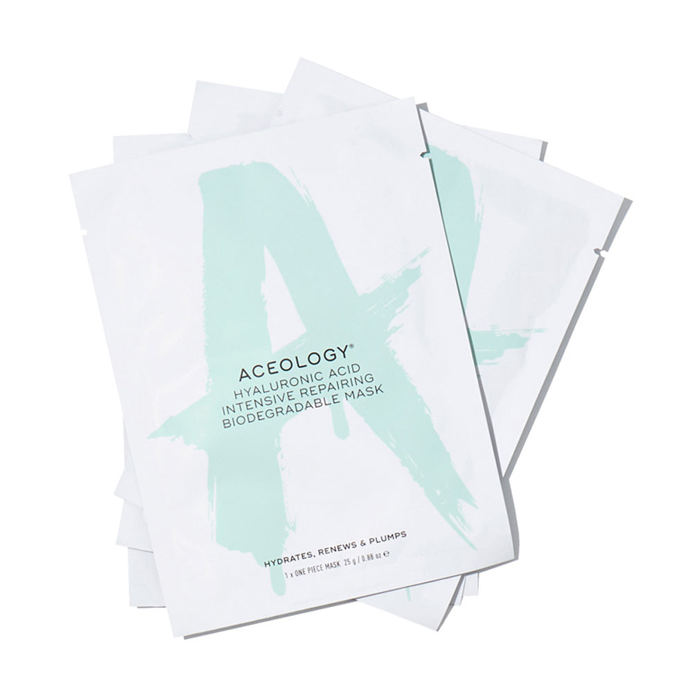 Aceology Hyaluronic Acid Intensive Reparing Biodegradable Mask (4 pack)