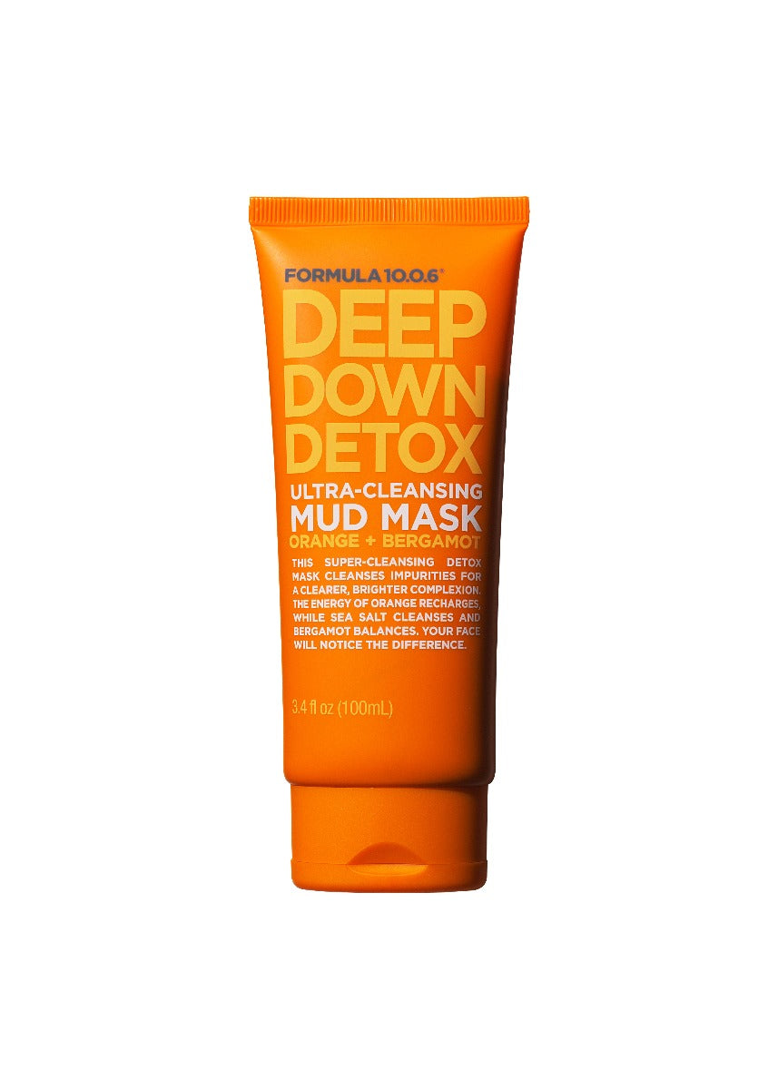 Formula 10.0.6 Deep Down Detox Ultra-Cleansing Mud Mask with Orange + Bergamot 100ml