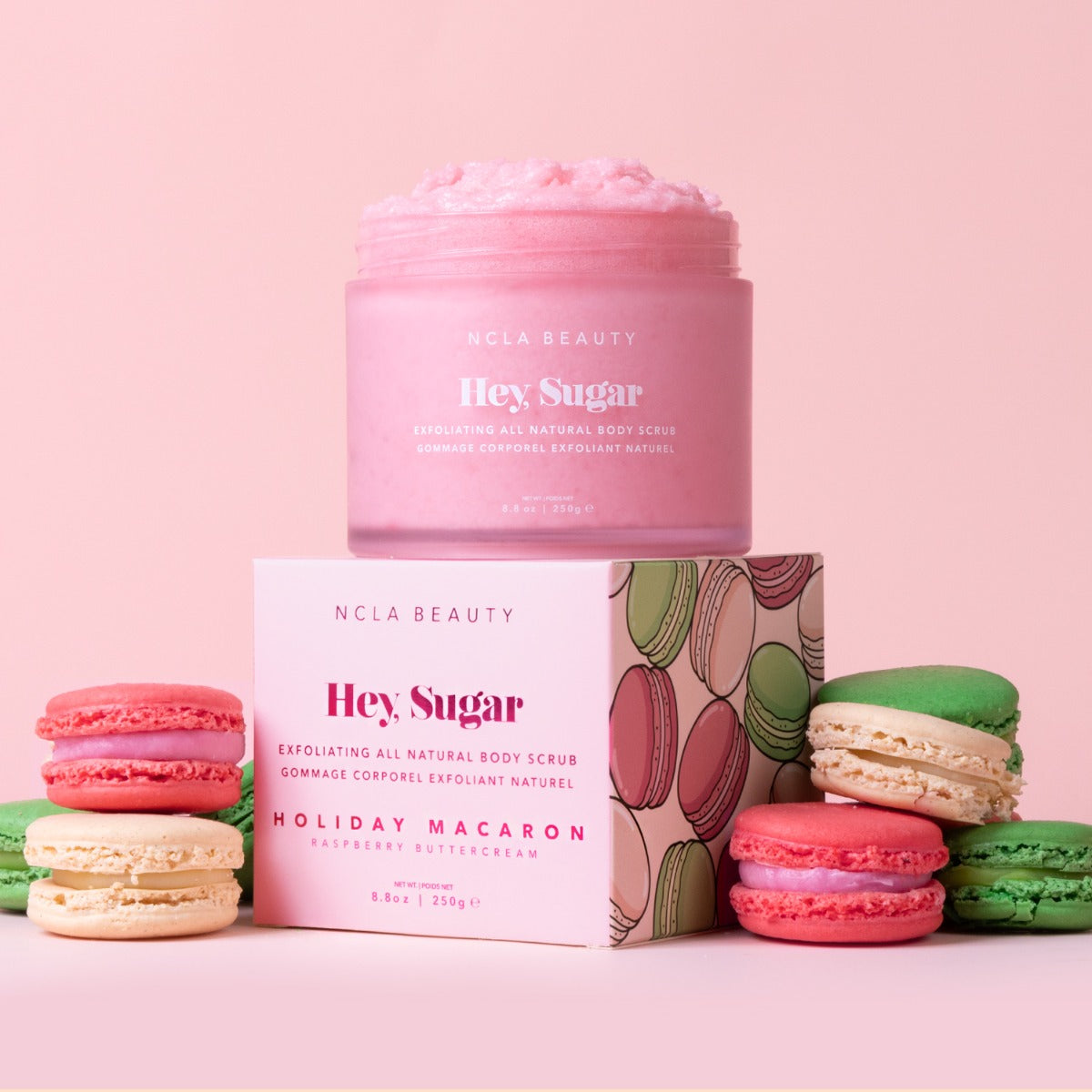 NCLA Beauty Hey Sugar Holiday Macaron Body Scrub