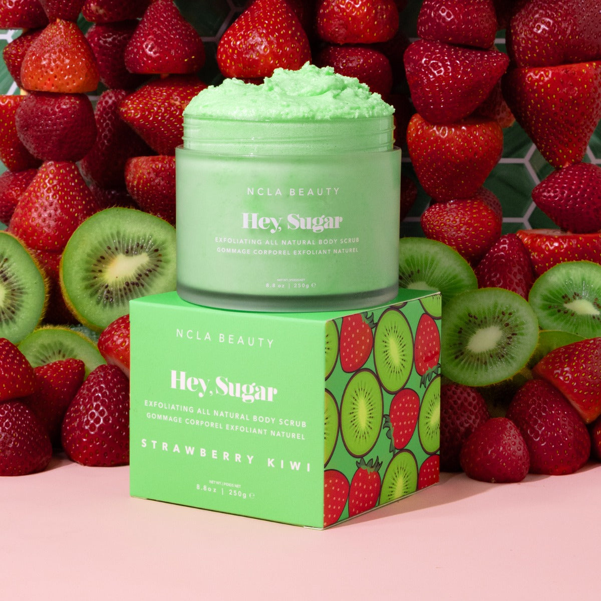 NCLA Beauty Hey Sugar Kiwi Strawberry Body Scrub 250ml