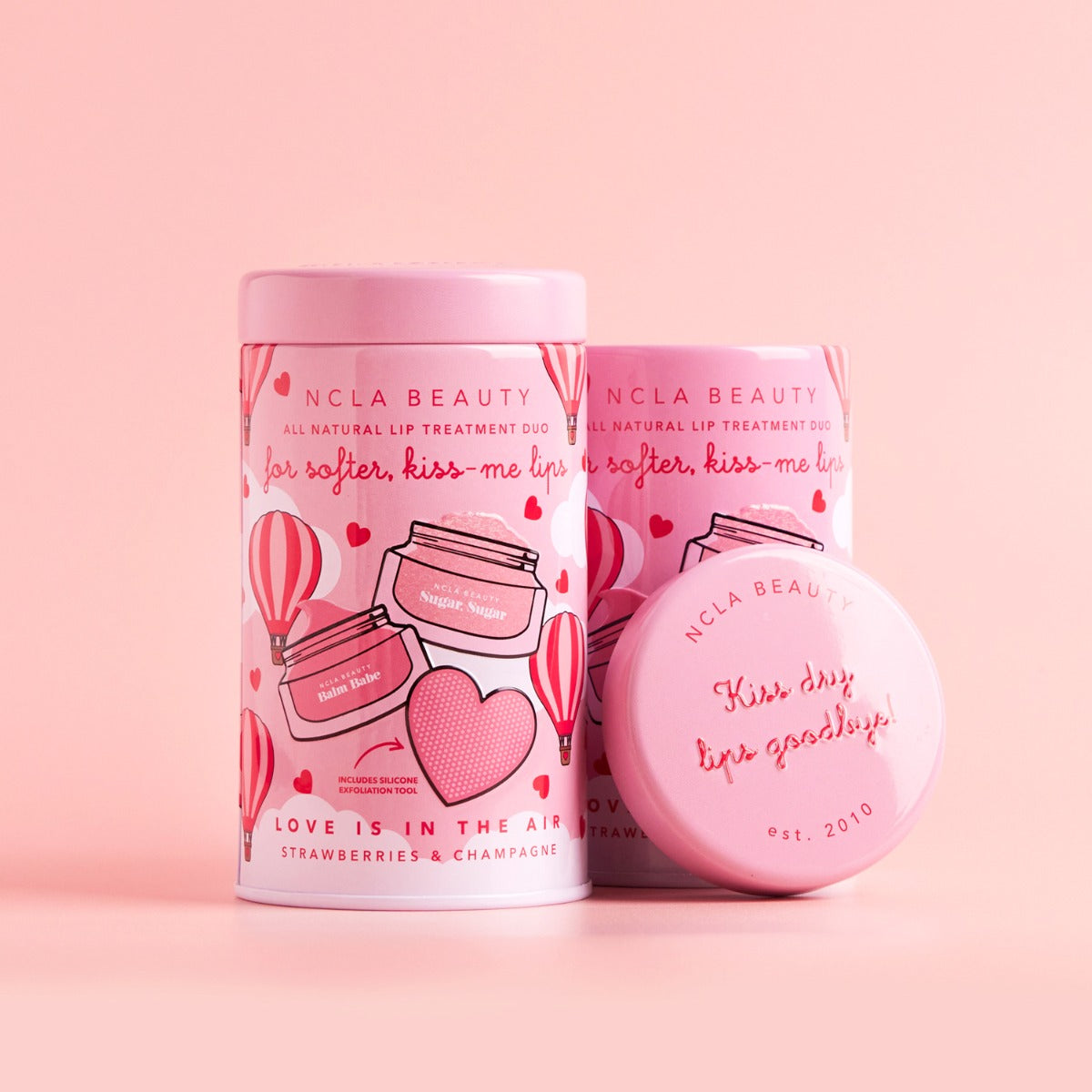 NCLA Beauty Love is in the Air Lip Care Set + Lip Scrubber 10ml + 15ml
