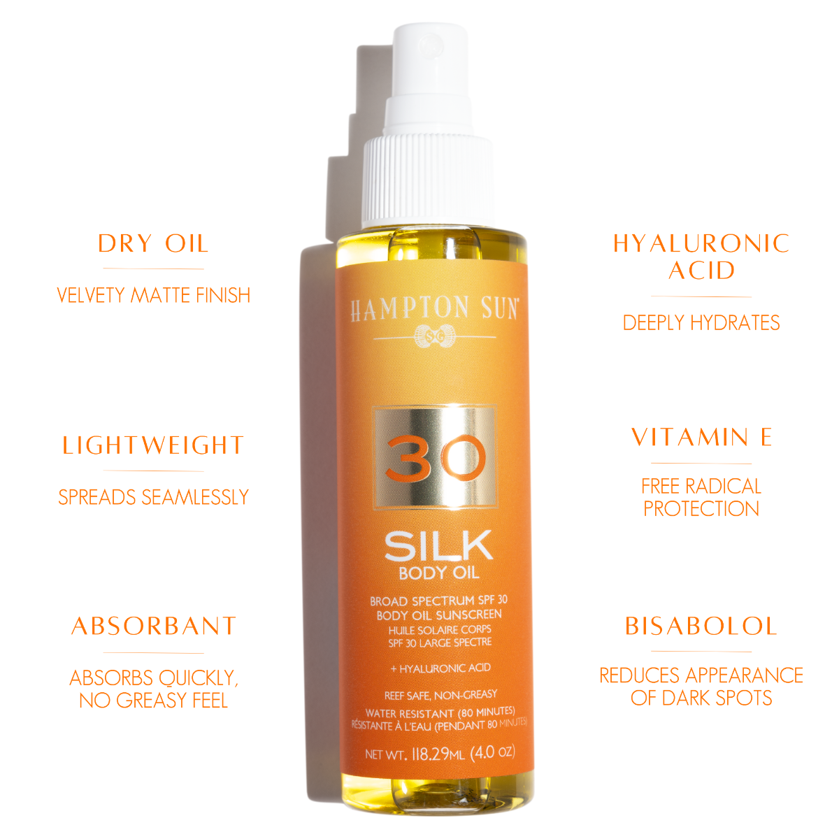 Hampton Sun SPF 30 Silk Body Oil  118.29ml