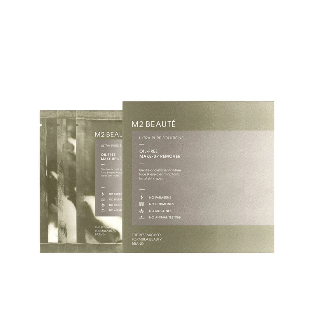 M2 Beaute Oil Free Eye Make Up Remover Sachets 7pc