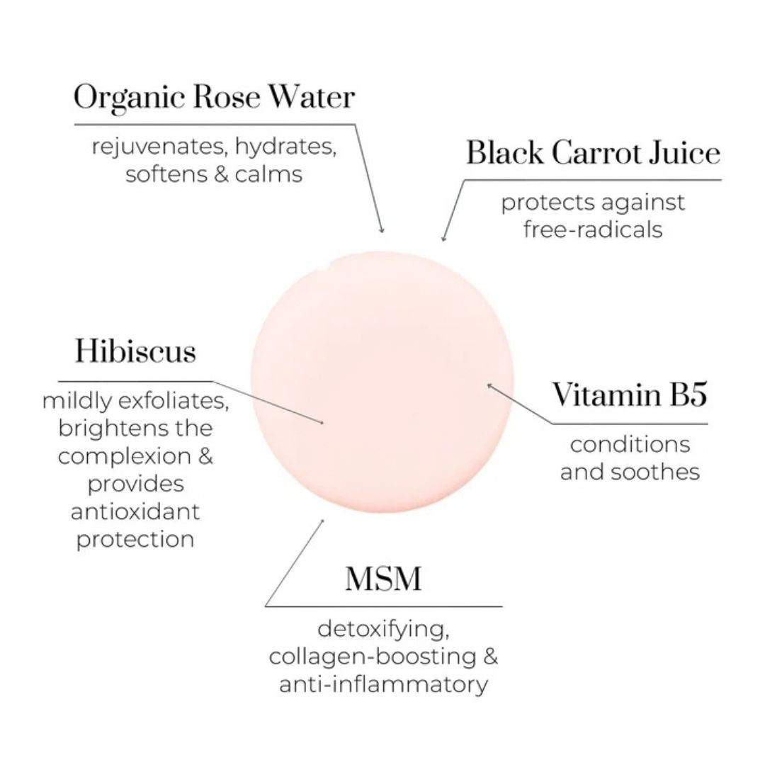 Floral Water - Organic Rose Water + MSM Toner