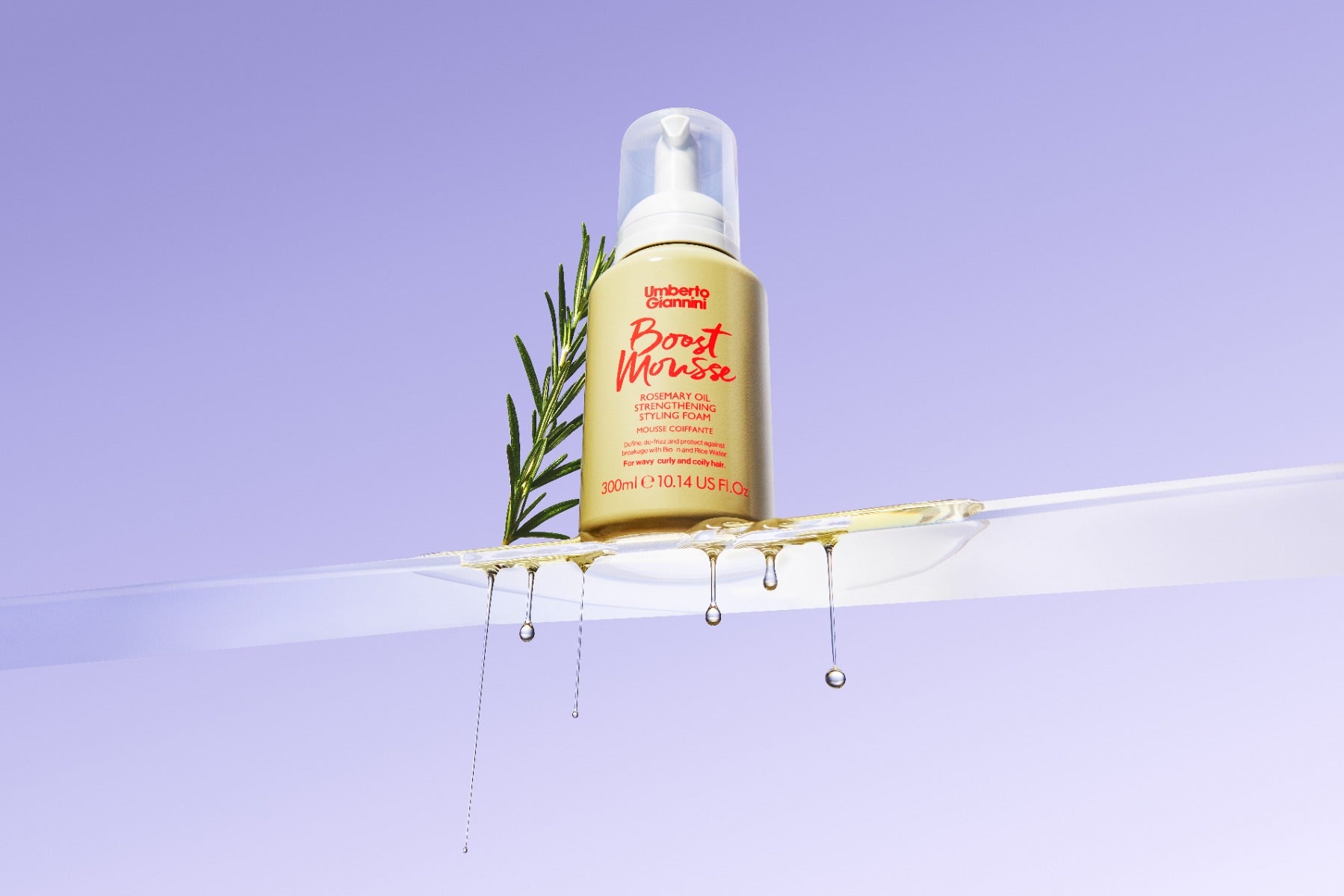 Umberto Giannini Boost Mousse Rosemary Oil Strengthing Styling Foam 290ml