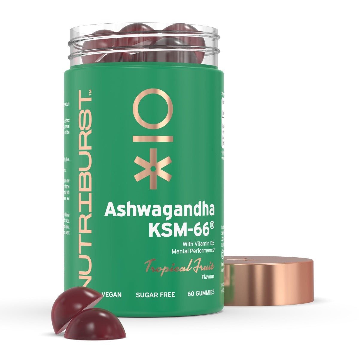 Nutriburst Ashwagandha KSM-66 - Tropical Fruits Flavor - 60 Gummies