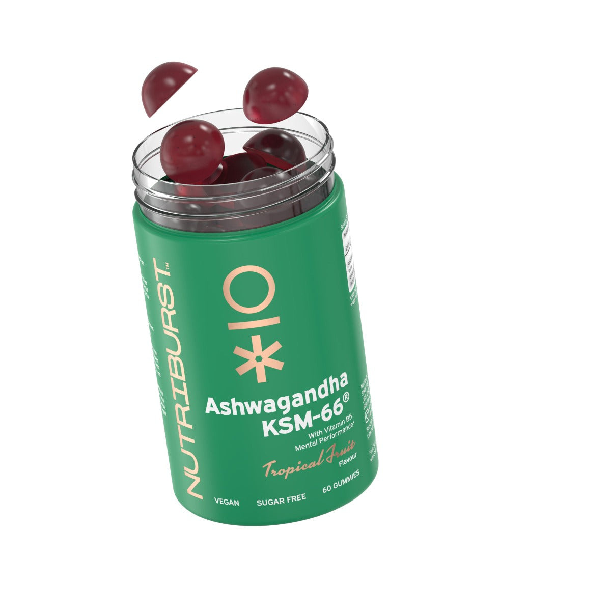 Nutriburst Ashwagandha KSM-66 - Tropical Fruits Flavor - 60 Gummies