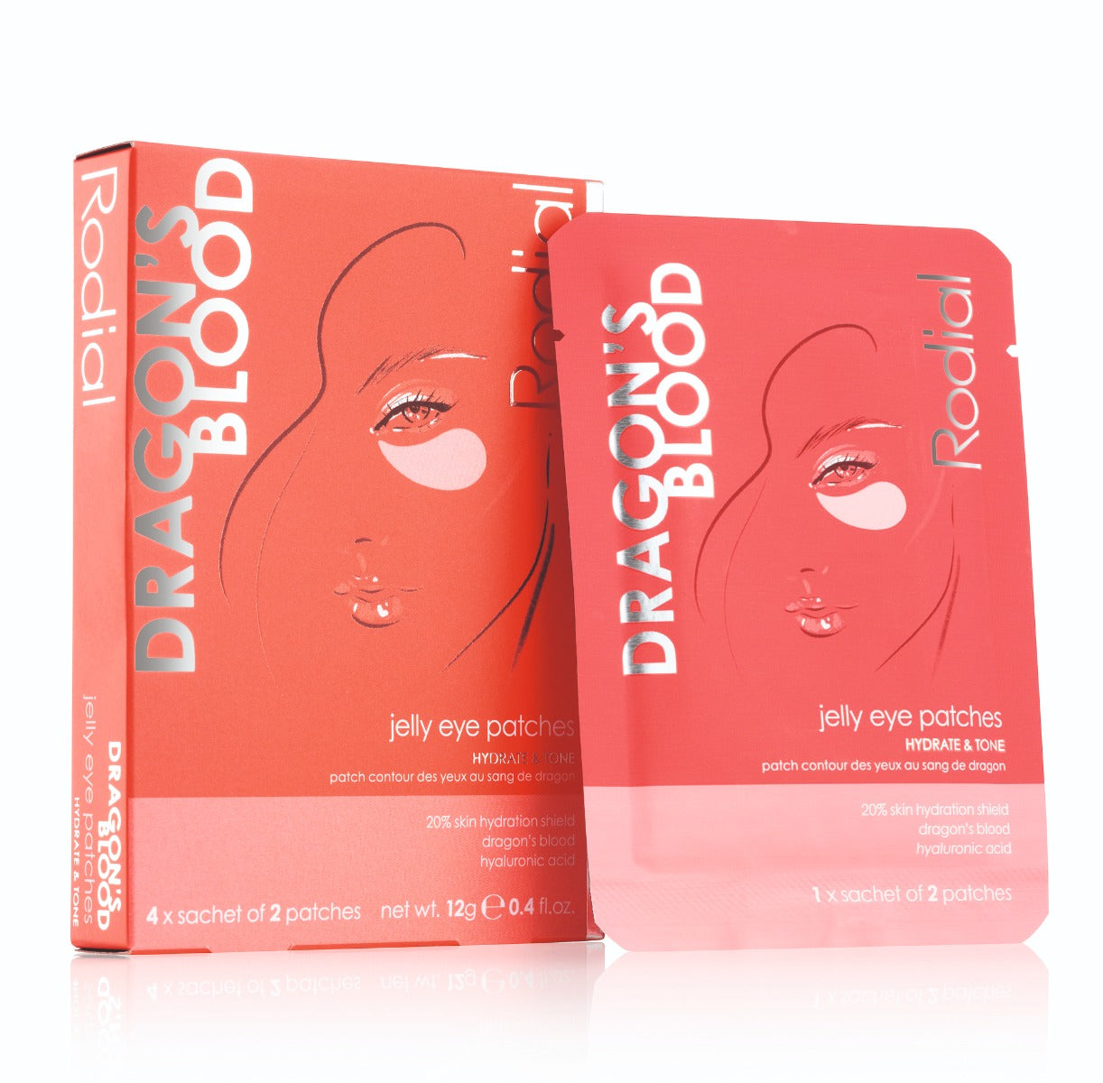Rodial Dragon's Blood Jelly Eye Patch (Box of 4 Pairs)