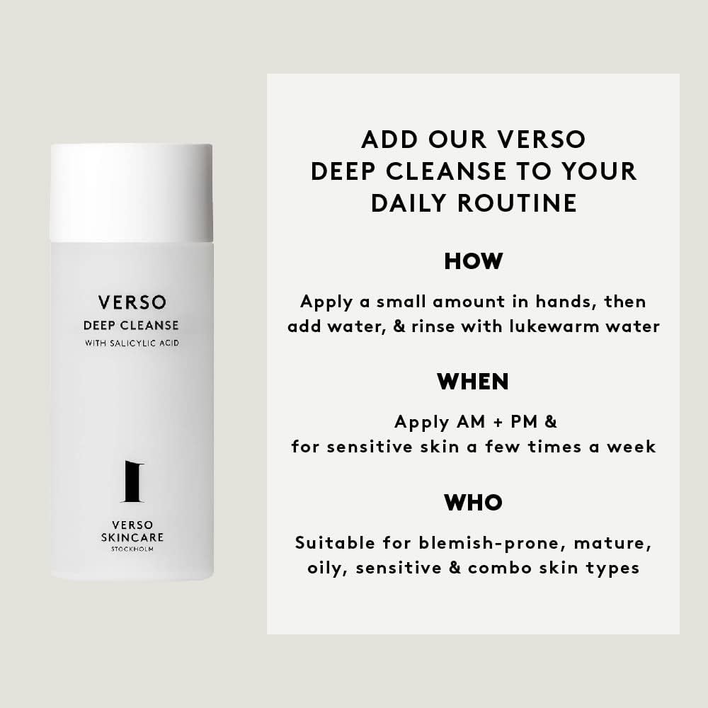 Verso Skincare Deep Cleanse - Salicylic Acid 150ML