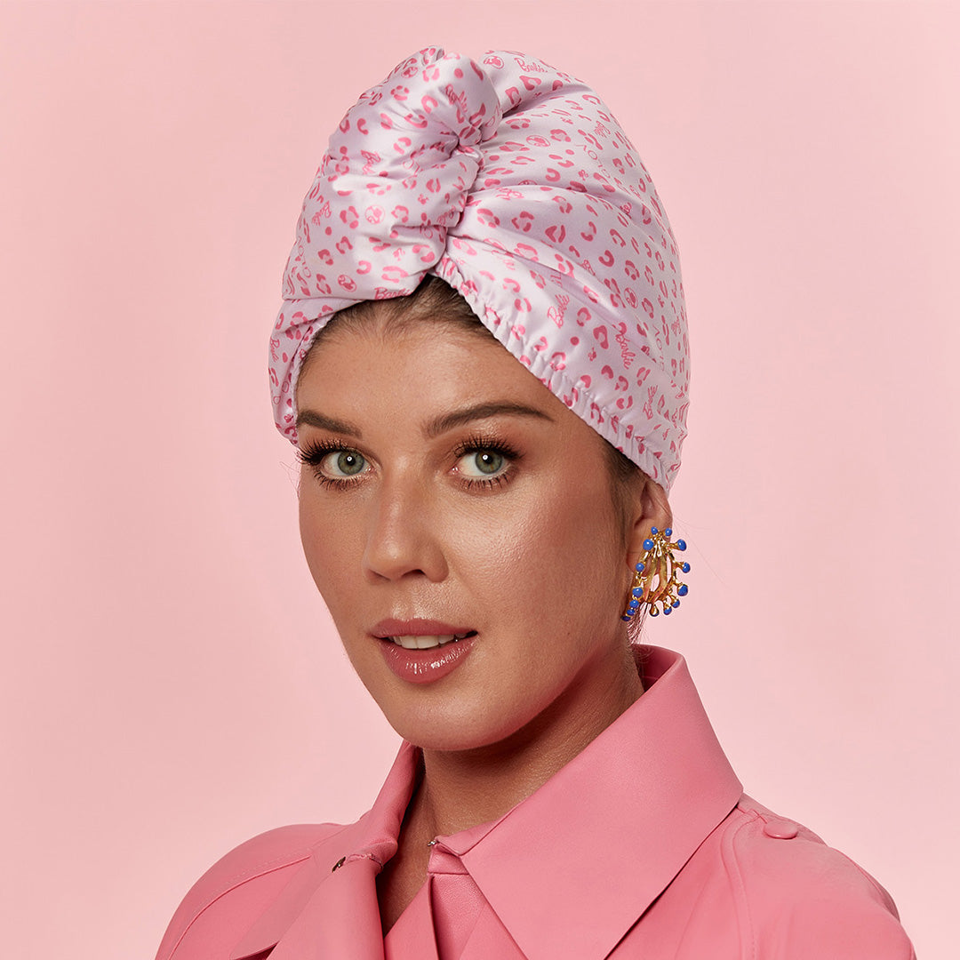 Glov Double Sided Hair Wrap Satin - Blue Panther
