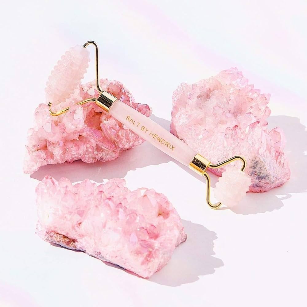 Salt By Hendrix Face Roller - Textured Rose Quartz