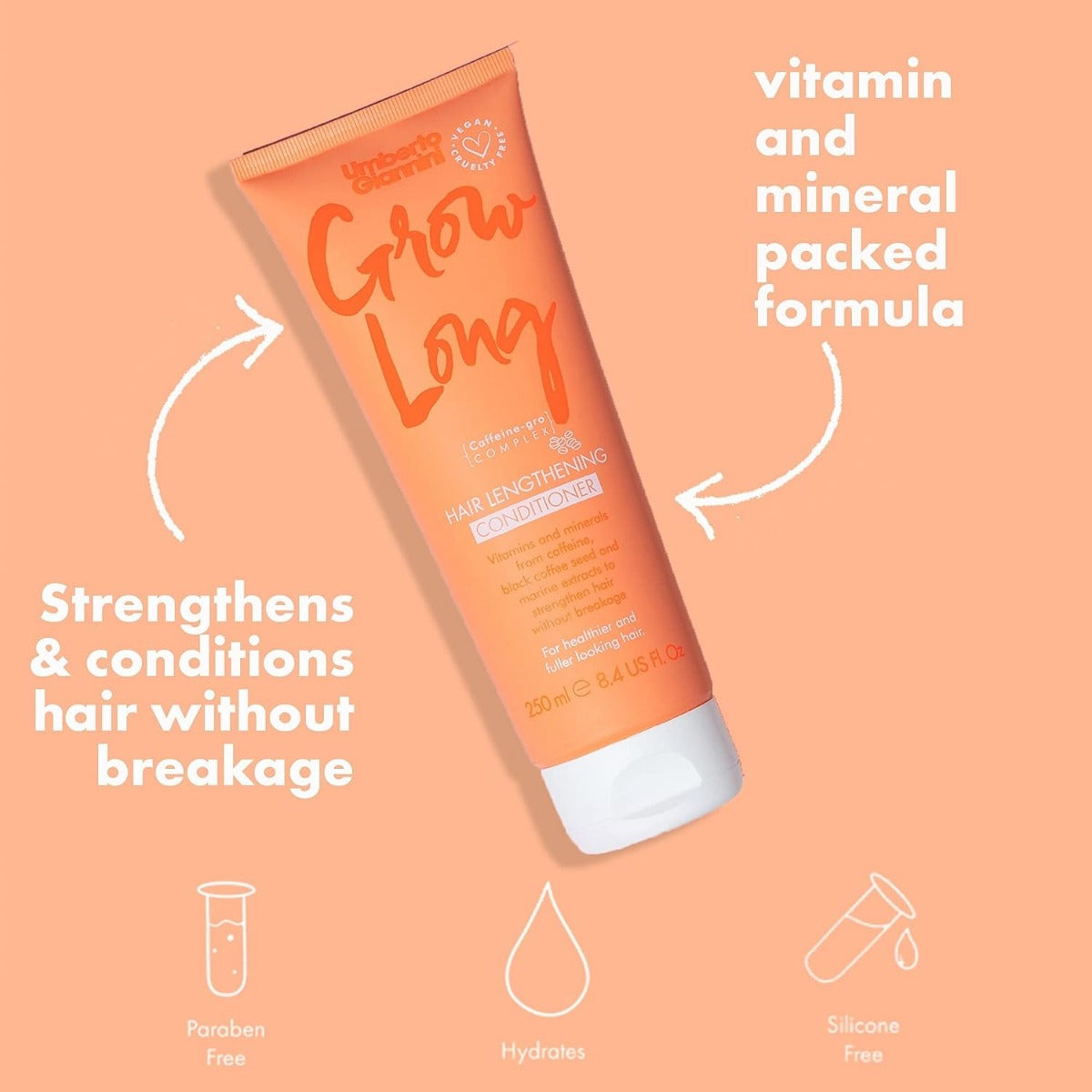 Umberto Giannini Grow Long Lengthening Conditioner 250ml