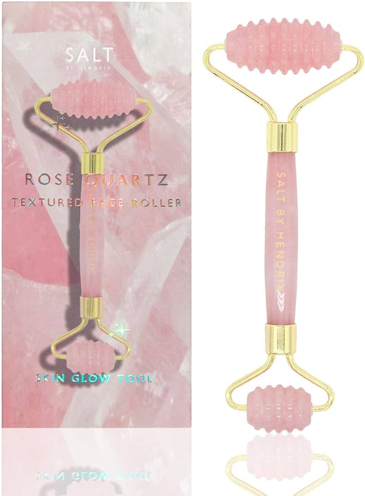 Salt By Hendrix Face Roller - Textured Rose Quartz