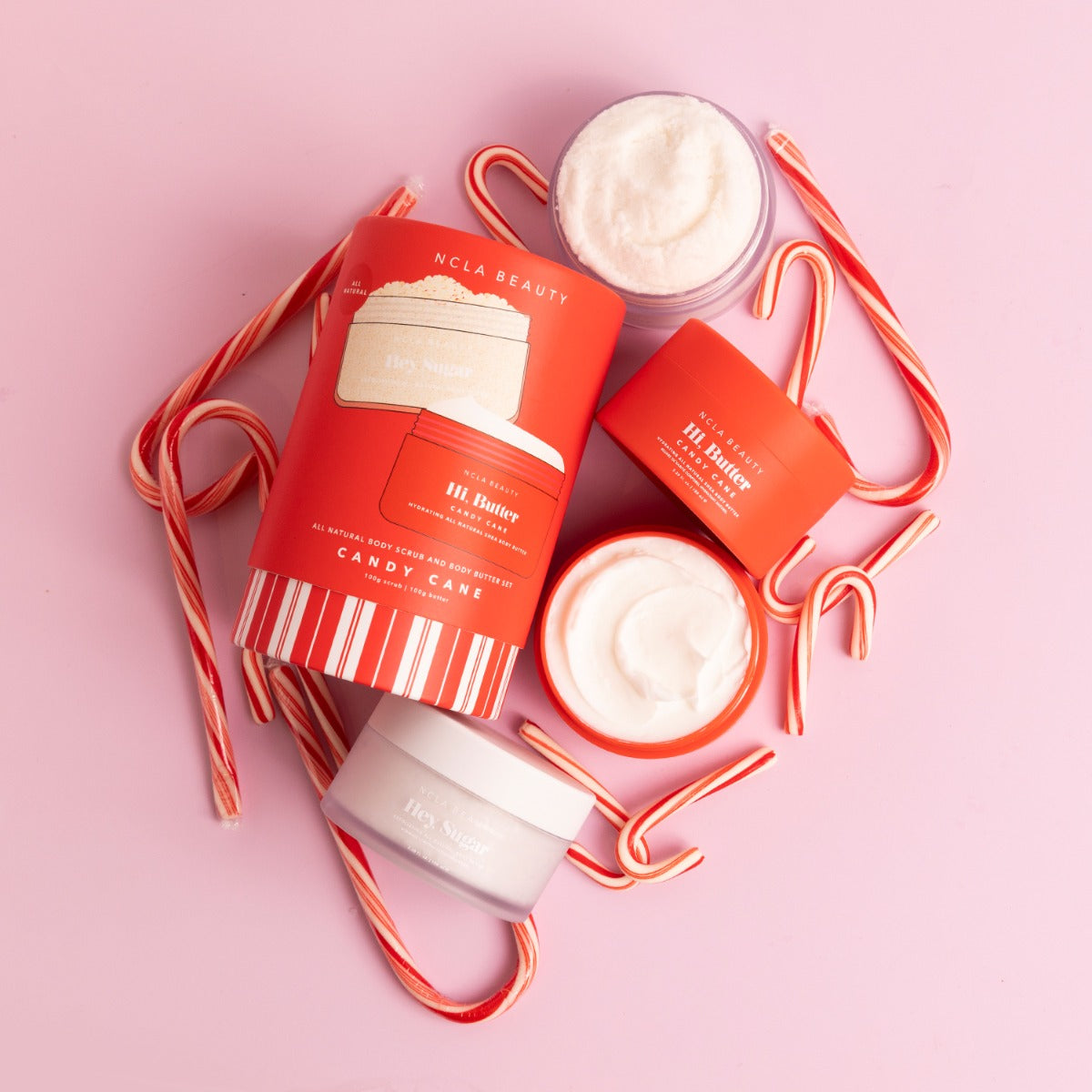 NCLA Beauty Candy Cane Body Care Set