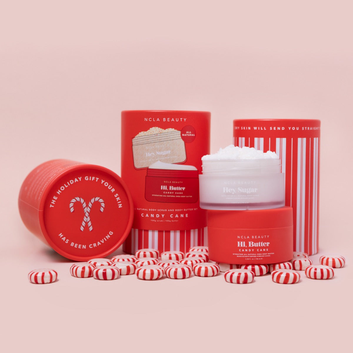 NCLA Beauty Candy Cane Body Care Set
