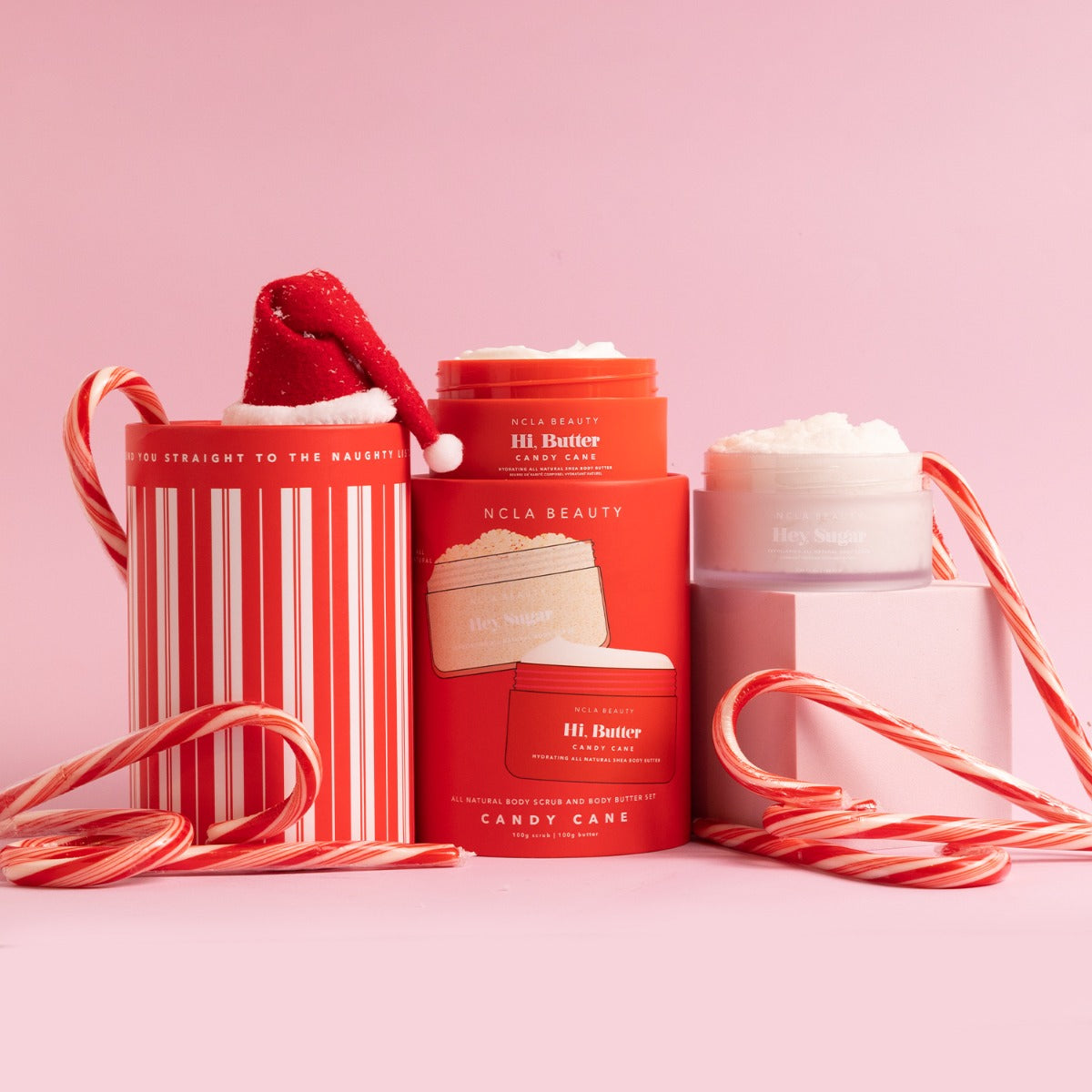 NCLA Beauty Candy Cane Body Care Set