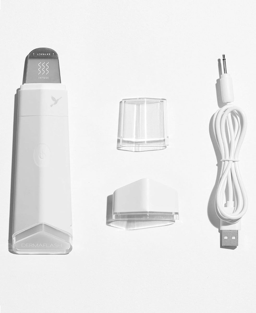 Dermapore Blackhead Extractor & Serum Infuser - White