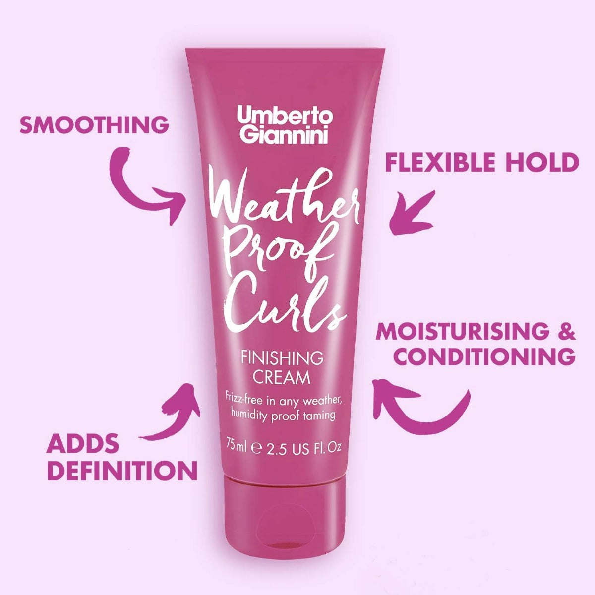 Umberto Giannini Weatherproof Curls Finishing Cream 75ml