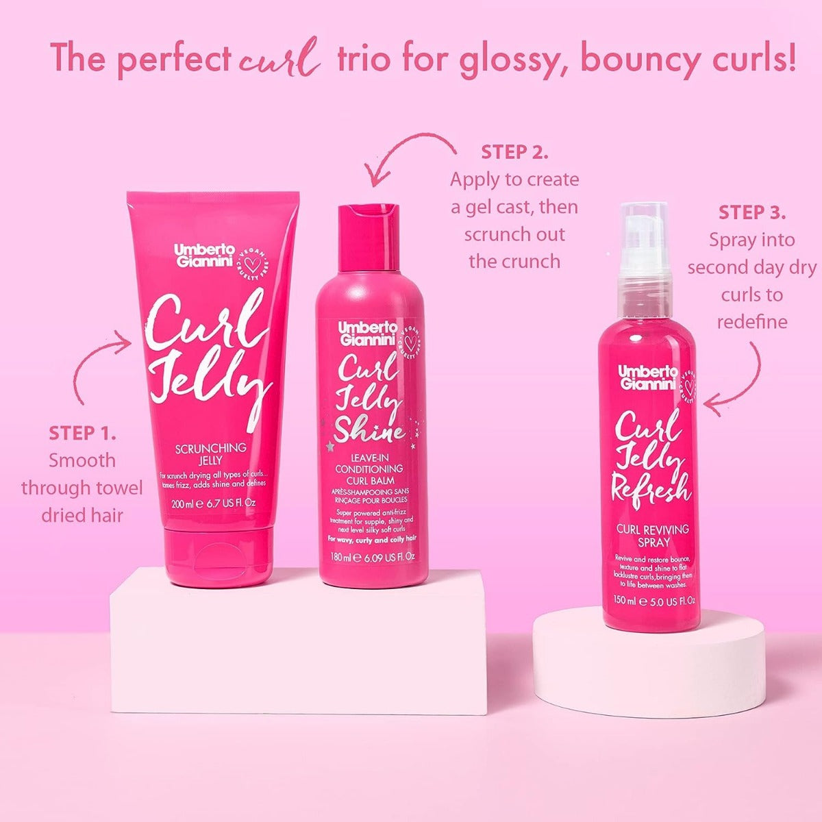 Umberto Giannini Curl Jelly Shine 180ml