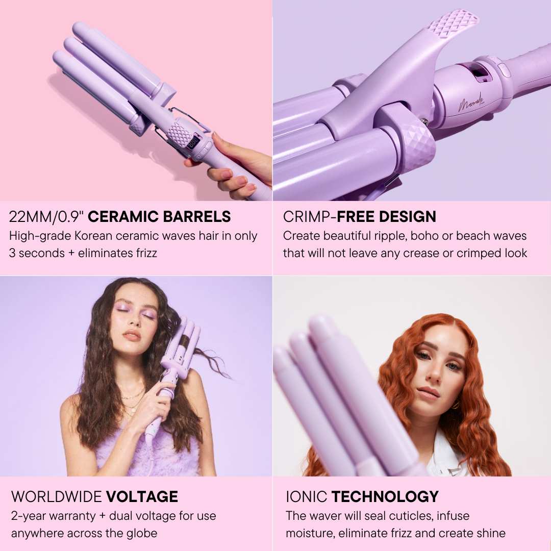 Mermade Hair Cutie Waver 22mm - Lilac