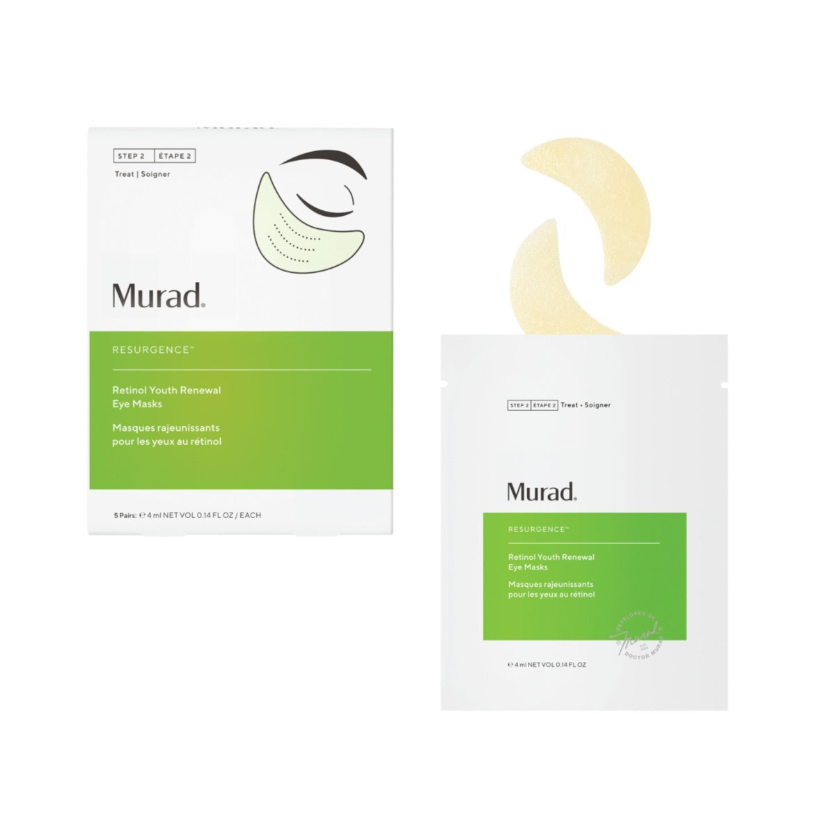 RSG Retinol Youth Renewal Eye Masks - 5 pack