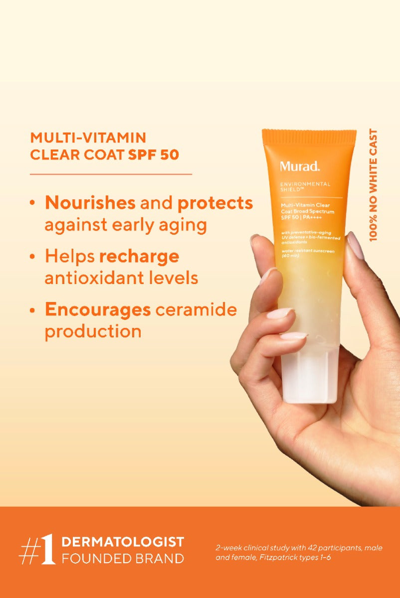 Multi-Vitamin Clear Coat Broad Spectrum SPF 50 (50ml)