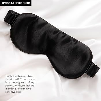 PMD Silversilk Sleep Mask Black