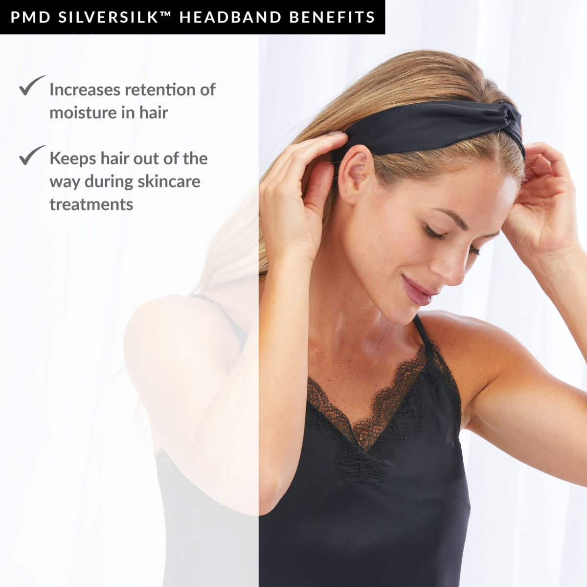 PMD Silversilk Headband Black