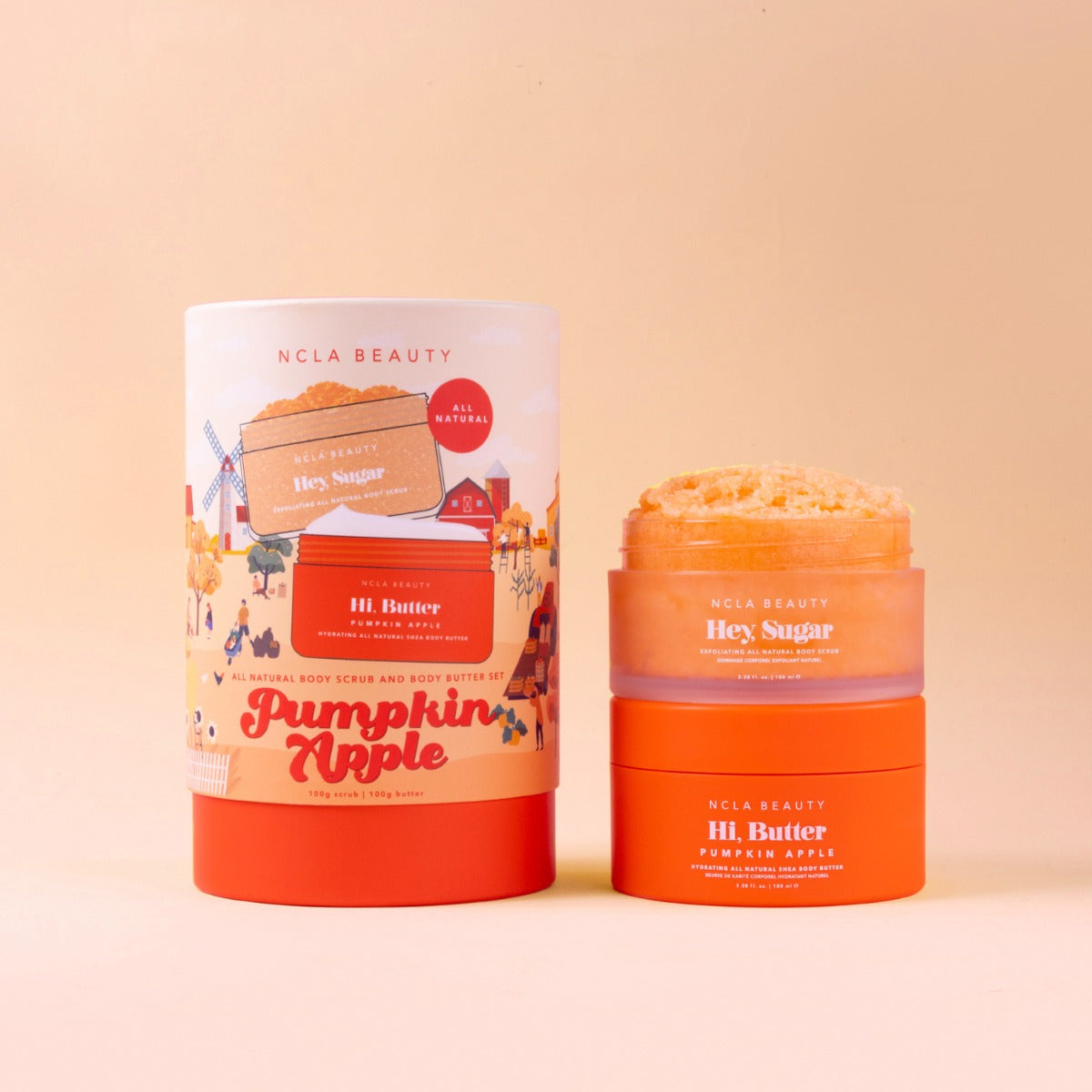 NCLA Beauty Pumpkin Apple Body Care Discovery Set 100 ml each
