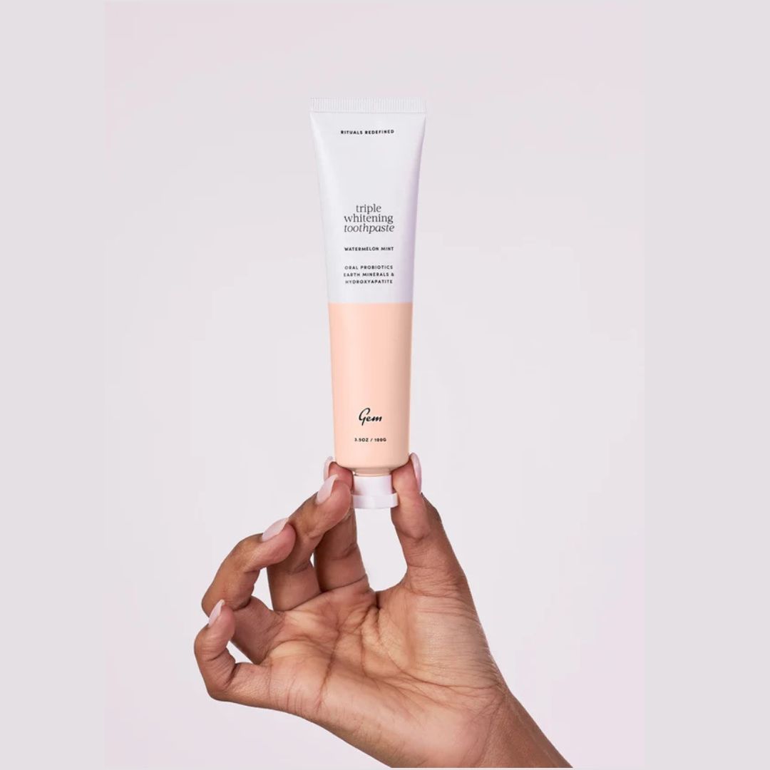 Gem Triple Whitening Toothpaste: FLUORIDE Watermelon, 100g
