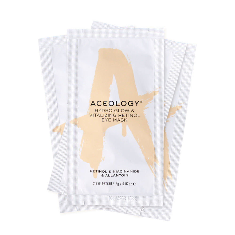 Aceology Hydro Glow & Vitalizing Retinol Eye Mask (4 pack)