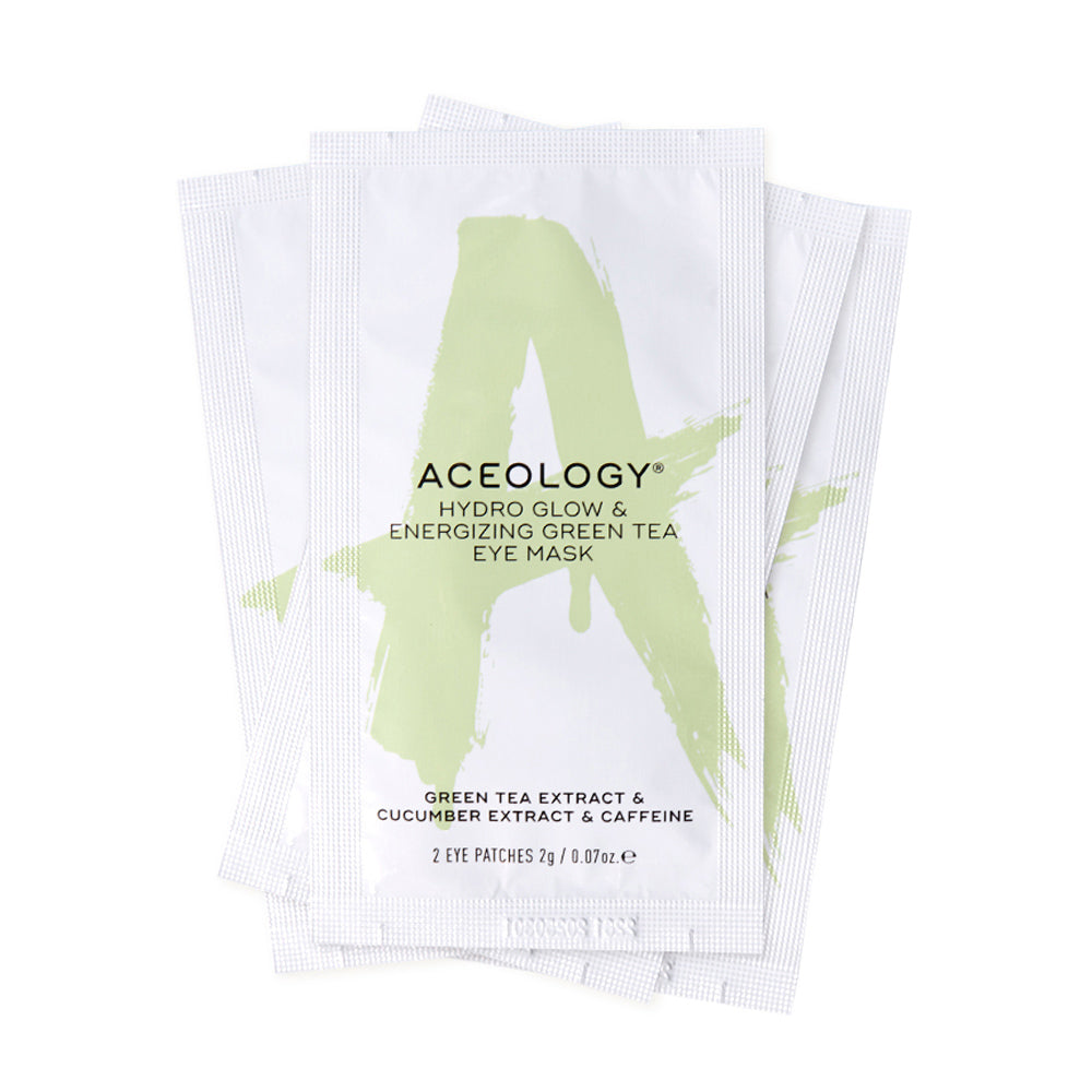 Aceology Hydro Glow & Energizing Green Tea Eye Mask (4 pack)