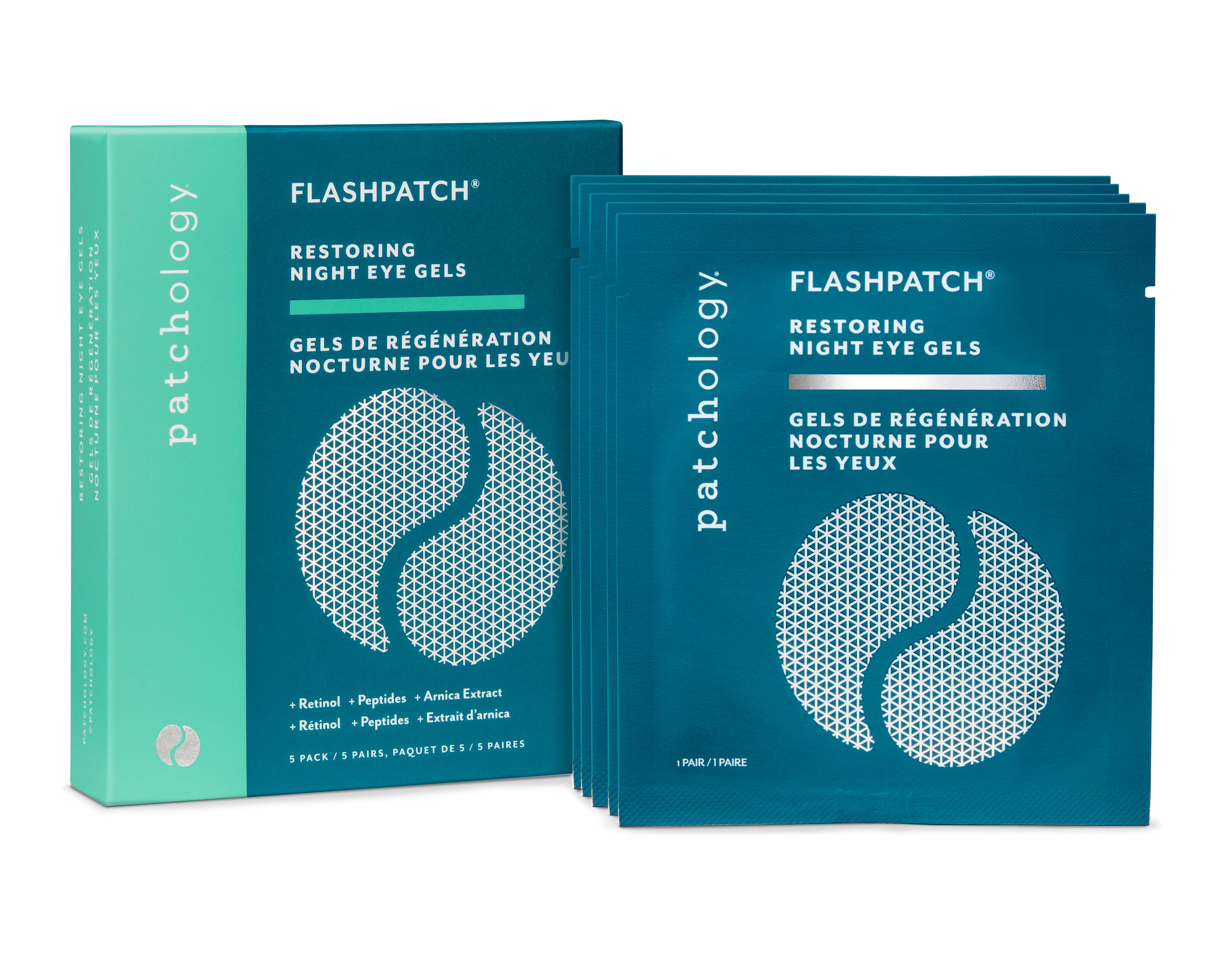 Patchology FlashPatch Restoring Night Eye Gels - 5 Pairs/Box