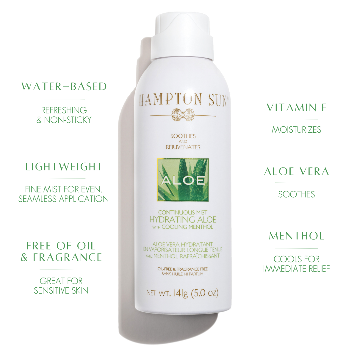 Hampton Sun Hydrating Aloe Continuous Mist  141g