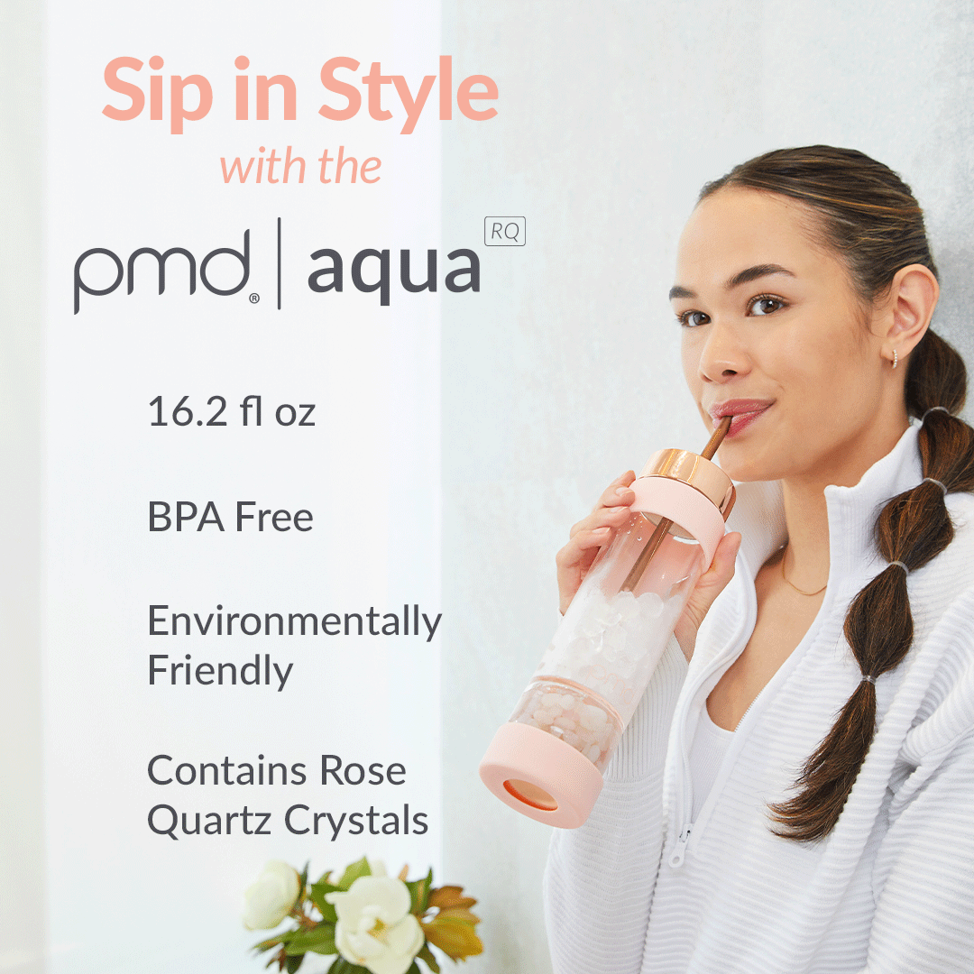 PMD Aqua Gemstone Water Bottle + Accessories
