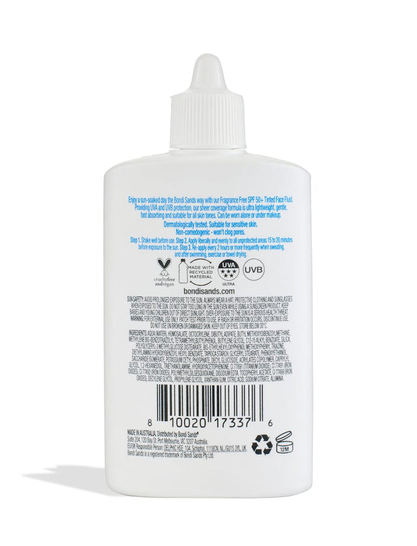 Bondi Sands SPF 50+ Fragrance Free Face Fluid 40ml