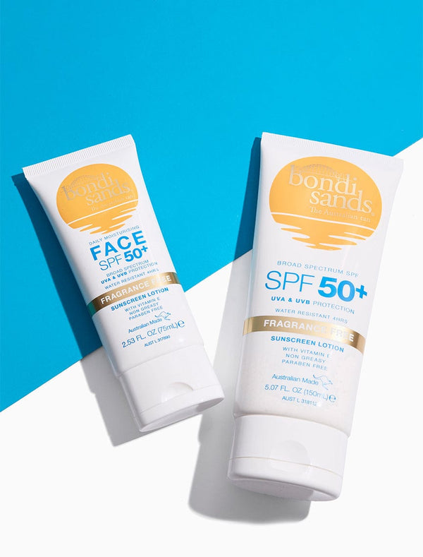 Bondi Sands Sunscreen Lotion SPF50+ - Fragrance Free 150ml