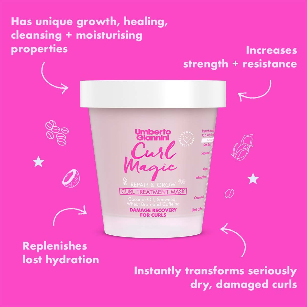 Umberto Giannini Curl Repair Mask 210g