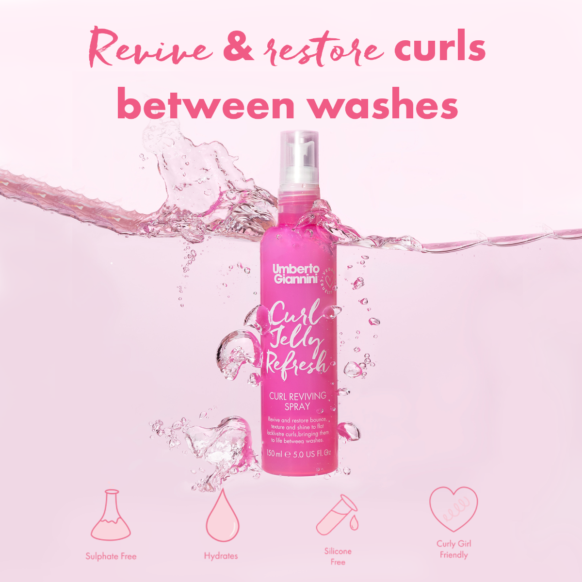Umberto Giannini Curl Jelly Refresh 150ml