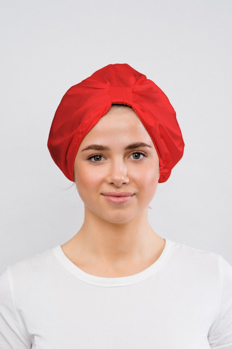 Glov Satin Bonnet - Red