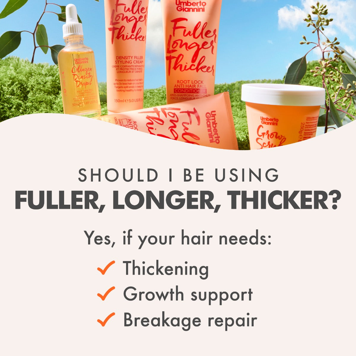 Fuller, Longer Thicker Conditioner 250ml