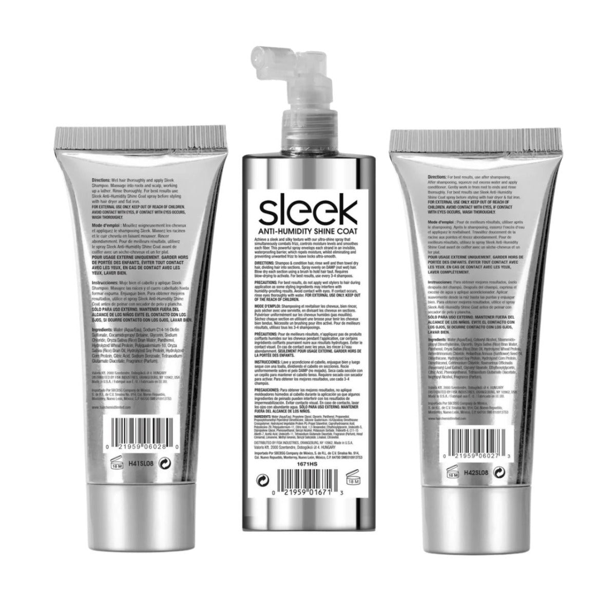 Hair Chemist Sleek Anti-humidity Set 3 pcs