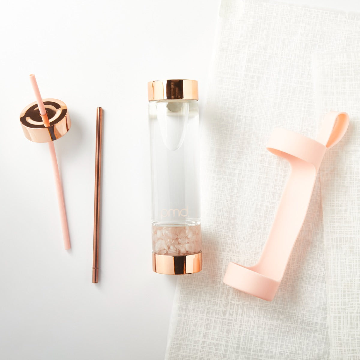 PMD Aqua Gemstone Water Bottle + Accessories