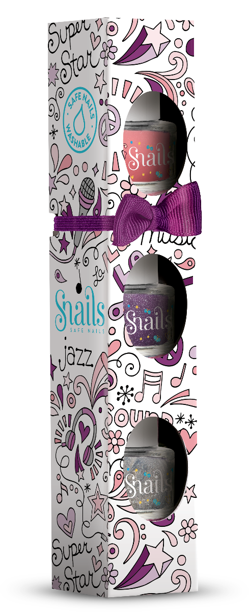 Mini snails 3pack Music(Pinky Pink/Promgirl/Silvermist)