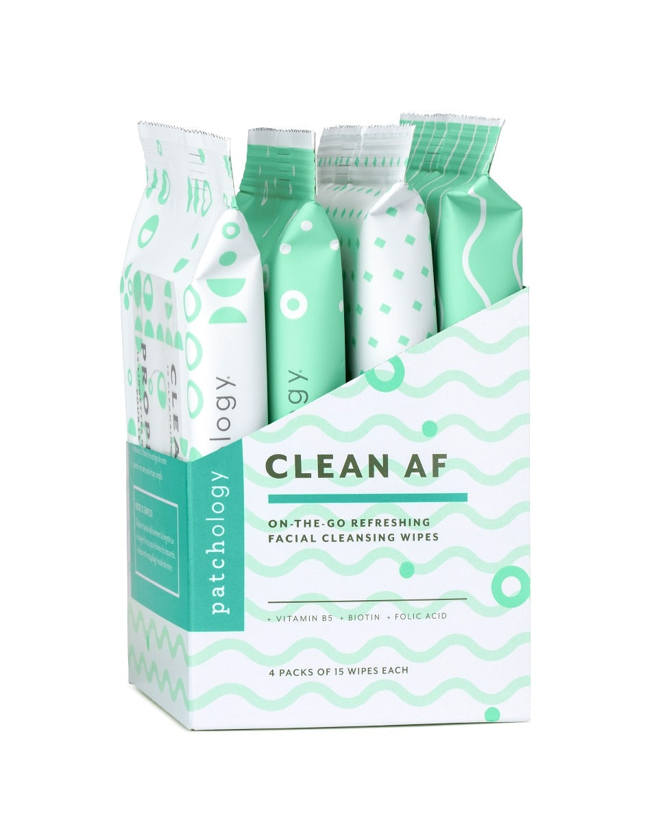 Patchology Clean AF Face Wipes 4-Pack