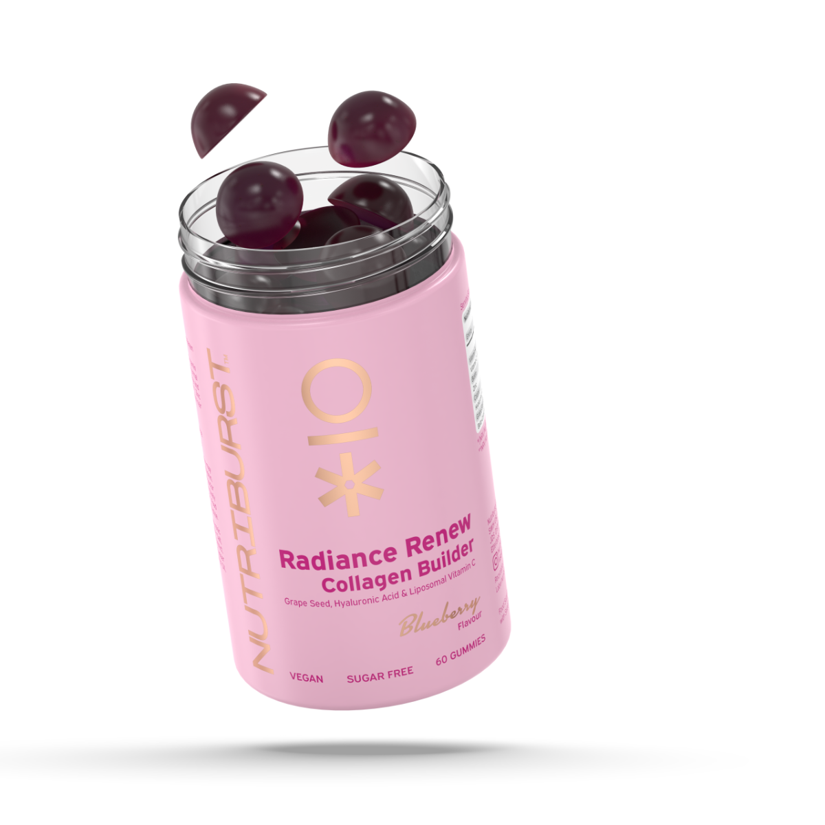 Nutriburst Radiance Renew - Blueberry Flavor - 60 Gummies