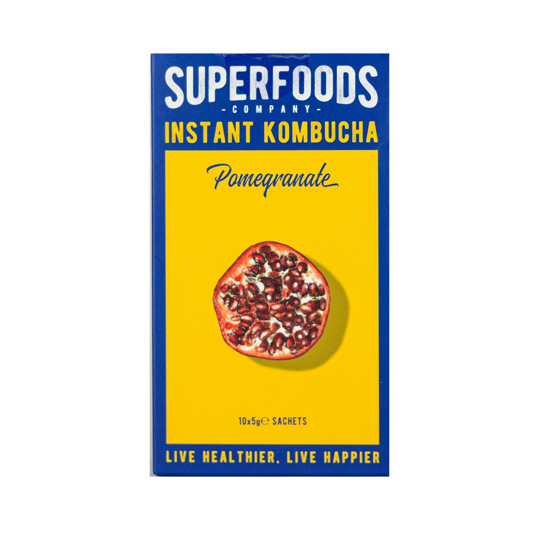 Superfoods Instant kombucha Box - Pomegranate Flavour Sachets 10 x 5g