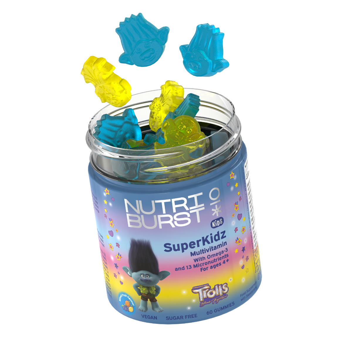 Nutriburst Trolls Kid's Multivitamin - Super Kidz