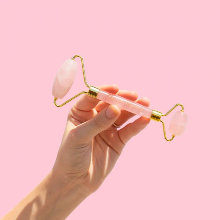 Salt By Hendrix Face Roller - Rose Quartz